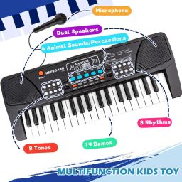 The 37 Key Piano Keyboard Toy with Recording, Mic and USB Cable for Power-120-image-41