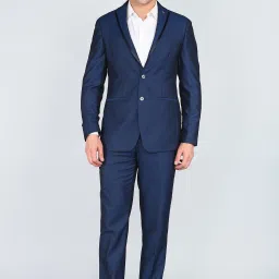 Men Tuxedo Style Self Design Suit-25