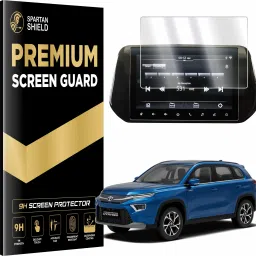 spartan shield Screen Guard for TOYOTA URBAN CRUISER HYRYDER 2023 Facelift || G | V || 9 INCH INFOTAINMENT Guard || Anti Scratch | Water Resistant || ToyotaHyryder Car Display Accessories 2025 [Not Tempered Glass]-image-33