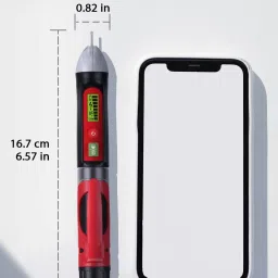 uptodatetools Live/Null Wire Breakpoint Tester with Flashlight, LCD Flashing Audible Buzzer Digital Voltage Tester image 3