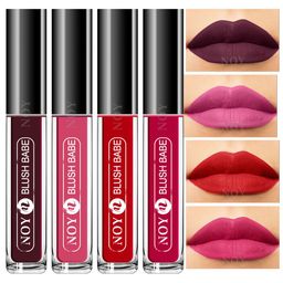 NOY Set of 4 Blush Babe Smudge-Free Matte Liquid Lipstick 4 ml each - Shade 01-02-04-08-5