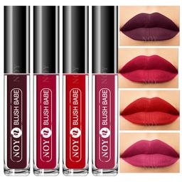 NOY Set Of 4 Blush Babe Waterproof Liquid Matte Lipsticks 4ml Each- Shades 01+ 03+ 04+ 06-28
