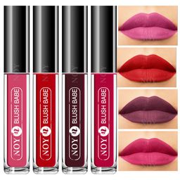 NOY Set of 4 Blush Babe Smudge-Free Matte Liquid Lipstick 4 ml each - Shade 02-04-05-08-56