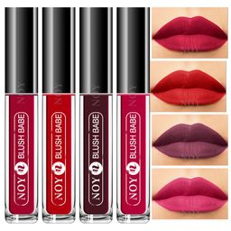 NOY Set of 4 Blush Babe Smudge-Free Matte Liquid Lipstick 4 ml each - Shade 03-04-05-08-17