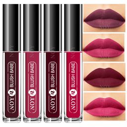 NOY Set of 4 Blush Babe Smudge-Free Matte Liquid Lipstick 4 ml each - Shade 05-06-07-08-26