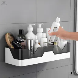 Containers Kitchen Rack Self-Adhesive Plastic Bathroom Shelf Organizer | Accessories & Storage Racks Plastic-image-72