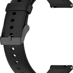 TRENDINGVIEW 20mm soft silicone Smartwatch Straps Black(GENUINE STRAP) 20 mm Rubber Watch Strap-image-52