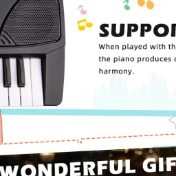 The 37 Key Piano Keyboard Toy with Recording, Mic and USB Cable for Power-92-image-88
