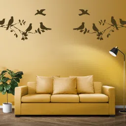 Birds on Branches Wall Stencils Herd of Birds Reusable Wall Design Stencil for Wall Painting for Home Wall Decoration(16 inchx24 inch)–Suitable for Room Decor,Ceiling and Floors Stencil Stencil-image-4