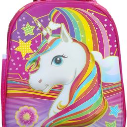 3D Horse Cartoon Kids bag for girls and boysPrimary, LKG, UKG kids Age 2-6 years Waterproof School Bag-image-65
