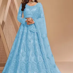 Embroidered Semi Stitched Lehenga Choli-image-60