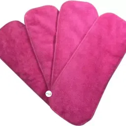 EXTRA ABSORBENT 4 Layer MicroFiber Pink Inserts Wetfree - 0 - 24 months (4 Pieces)-33