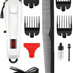 Zeno volt Heavy Duty 2000mAh Battery Rechargeable Steel Blade Hair Clipper Beard MoustacheShaver For Men, Women-22