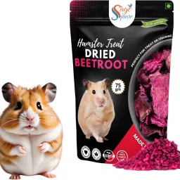 Hamster Dried Beetroot Flakes – Natural, Healthy & Tasty Treats, Fiber Rich Vegetable Hamster Treat-image-29