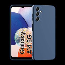 in base Silicon Back Cover for Samsung A34 (360 Degree Protection, Blue)-6