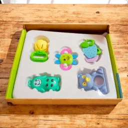 akflicks Rattles and Teathers for New Borns, Baby,Kid (Multi Color) Rattle image 2