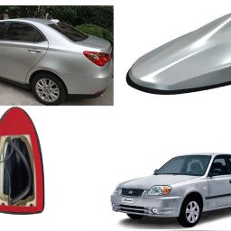 Shark Fin Roof top Signal Receiver AM/FM Antenna, Silver for Hyundai Accent Satellite Vehicle Antenna-image-80