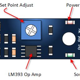 LM393 Sound Detection Sensor Module – Black image 4