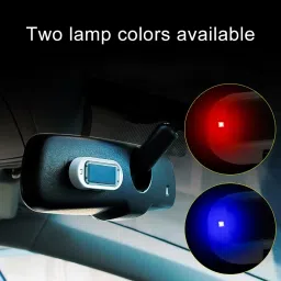 Car Solar Energy Anti-theft Device LED Warning Light Blue Car Fancy Lights-image-61