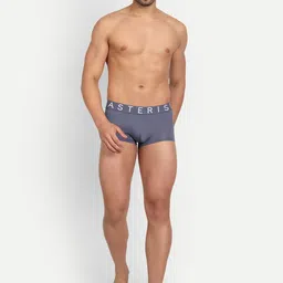 Asterisk Men Solid Antimicrobial Micro Modal Trunk image 3
