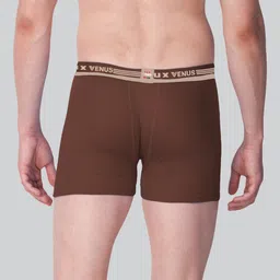 LUX VENUS Men Pack Of 2 Assorted Outer Elastic Cotton Trunks image 4