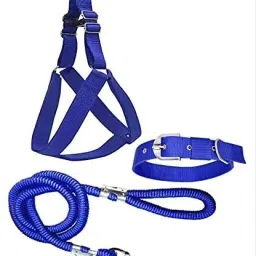 Combo Pack of Harness, Neck Collar Belt and Rope Set Dog Collar & Leash-image-5