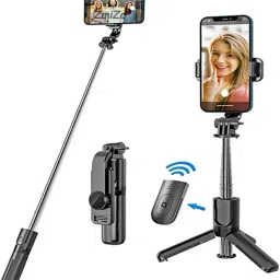 Sharp beak ® Long Selfie Stick Tripod,100cm Selfie Stick with Upgrated Tripod Stand Custom Bluetooth Remote Aluminum Selfie Tripod Stand for Mobile Phone Vlogging YouTube Photograph Bluetooth Selfie Stick-23