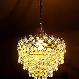 crystal Gold polish metal 250mm chandelier hanging ceiling Chandelier Ceiling Lamp-image-110