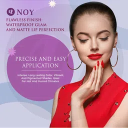 NOY Set of 4 Blush Babe Smudge-Free Matte Liquid Lipstick 4 ml each - Shade 03-04-07-08 image 3