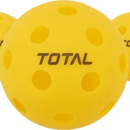 Total Pickleball 26 Holes Indoor Practice Balls (Pack of 3)-Yellow Pickleball Ball-image-14