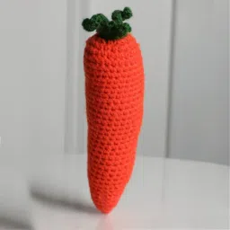 Crochet handmade Carrot soft toy - 17 cm-picture-21