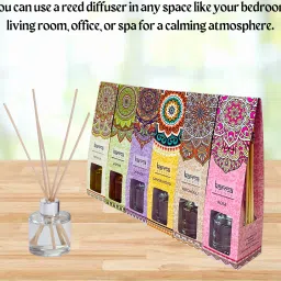Sim & Ross | Patchouli Reed Diffuser Set | Includes 5 Wooden Reed Sticks | 50ml | Toxin Free & Calming Effect, Room Freshener for Home, Bedroom, Bathroom, and more Diffuser image 3
