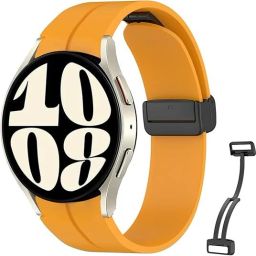 LNKART Bands Compatible with Samsung Galaxy Watch 7/6/5/4/FE 40mm 44mm, Galaxy Watch 6 Classic 43mm 47mm, No Gap Silicone Soft Sport Strap for Galaxy Watch 4 42mm 46mm Women Men 40 44 43 47 mm Smart Watch Strap-15