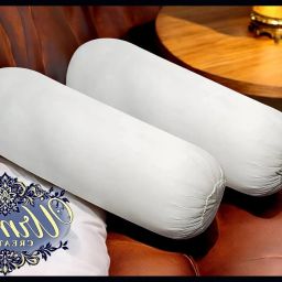 Round Microfibre Solid Bolster Pack of 2-image-100