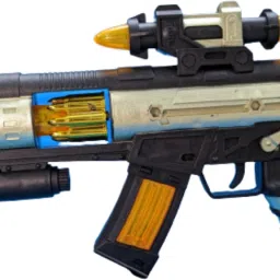 Gun for Kids with Light & Vibration, Musical Toy Golden Gun-13