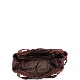 ZOUK Floral Printed Structured Jute Shoulder Bag image 5
