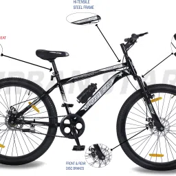 urban star DELTA 26T MTB Bicycle without Gear Single Speed with FS DD Brake 26 T (inch) Mountain Cycle image 3
