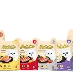 Wet Food for Cats, Salmon, Tuna, Mackerel, Chicken, Shirasu, Shrimp (85g X 12) 1.02 kg (12x0.09 kg) Wet Adult Cat Food-31