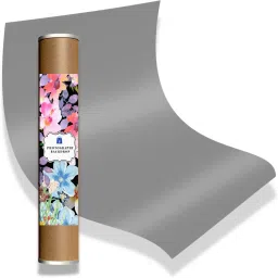 Royalkart PVC Photography Backdrop Paper Background, Photography Accessories, Washable, Anti-Wrinkle, Dust Resistant for Food, Jewellery, Cosmetic, Product Photography, 70 cm x 140 cm, Grey Reflector-20