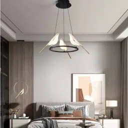 LED 3 Heads Magpie Bird Model Pendants Chandelier Ceiling Lamp-14