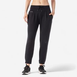 Women Running Track Pants - Warm500 - Black-image-5
