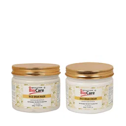 BEAUCODE BIOCARE Unisex Pack Of 2 Rice Bran Nourishing Mask & Face Cream - 500 g Each-18