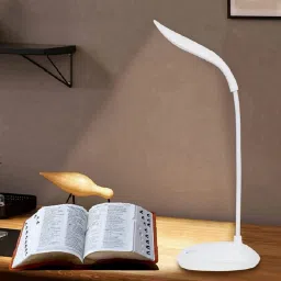 Powerful Rechargeable Emergency Table Lamp (White)_213 Study Lamp-0