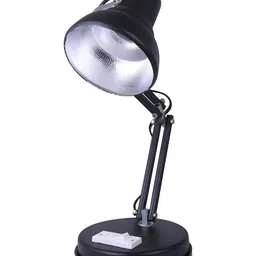 SPARK WORLD Black Metal Bell Shaped Table Lamp image 3
