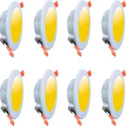 10W Maxa Bright Round LED Conceal Down Light (Warm White - Yellow) Pack of 8 Ceiling Light Ceiling Lamp-23