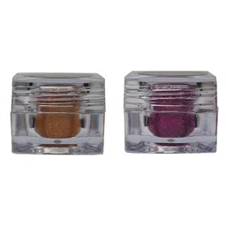 Veoni BELLE Holographic Set Of 2 HD Glitter Eyeshadow-5g Each-Orange 06-Sapphire Pink 16-3