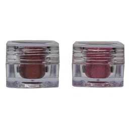 Veoni BELLE Set of 2 Holographic Glitter Eye Pigment 5g Each - Ruby Red+Frozen Pink-3