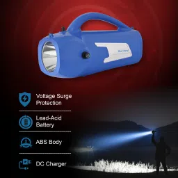 80W Kisan LED Light Belt 4.5amp.Battery Charger with Fuse Control Blue Torch-16