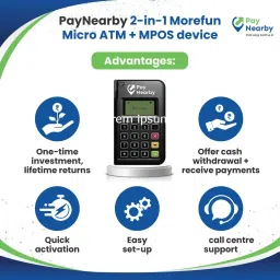 PayNearby Micro atm cum PoS device Card Swipe Machine Multipurpose Controller image 3