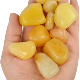 100% Natural Crystal New-50-Golden Quartz-Tumble-stone-100gm Regular Asymmetrical Crystal Stone-image-25